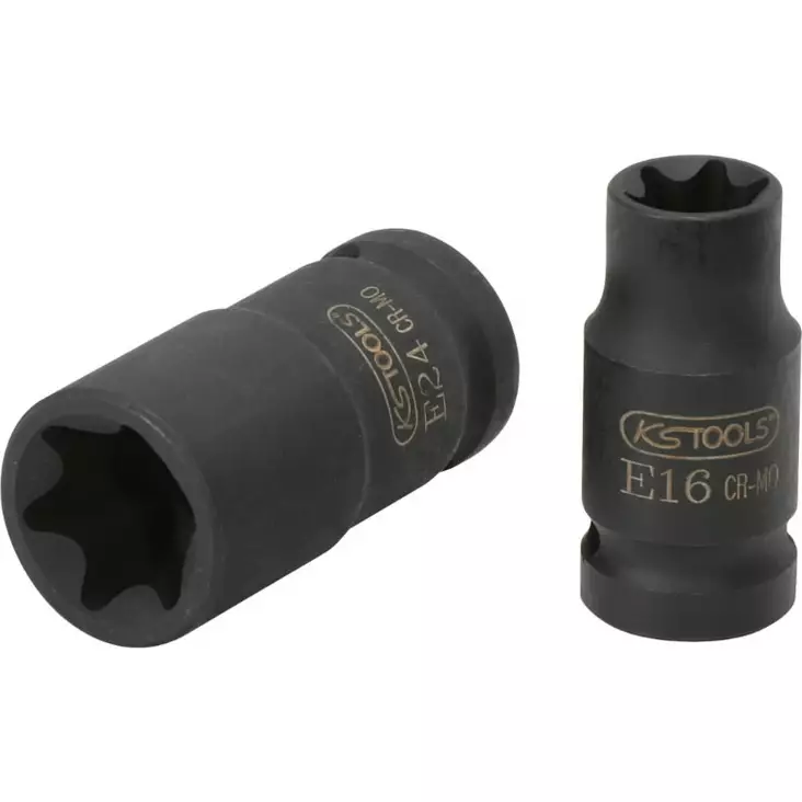 1/2 tuuman torx-e-voimahylsy, lyhyt, e20, ks tools - Hylsyt ja voimahylsyt - 503-911-0964KST - 1