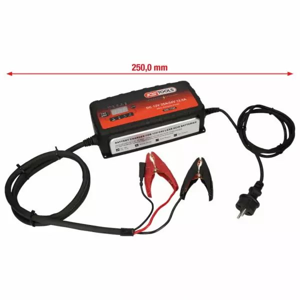 12v + 24v smartcharger high frequency battery charger 25a/12, ks tools - Akku- ja ylläpitolaturit - 503-550-1745KST - 1
