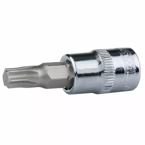 1/4" chrome+-kärkihylsy, torx 7 pcs t10-t40, ks tools - Hylsyt ja voimahylsyt - 503-918-1558KST - 1