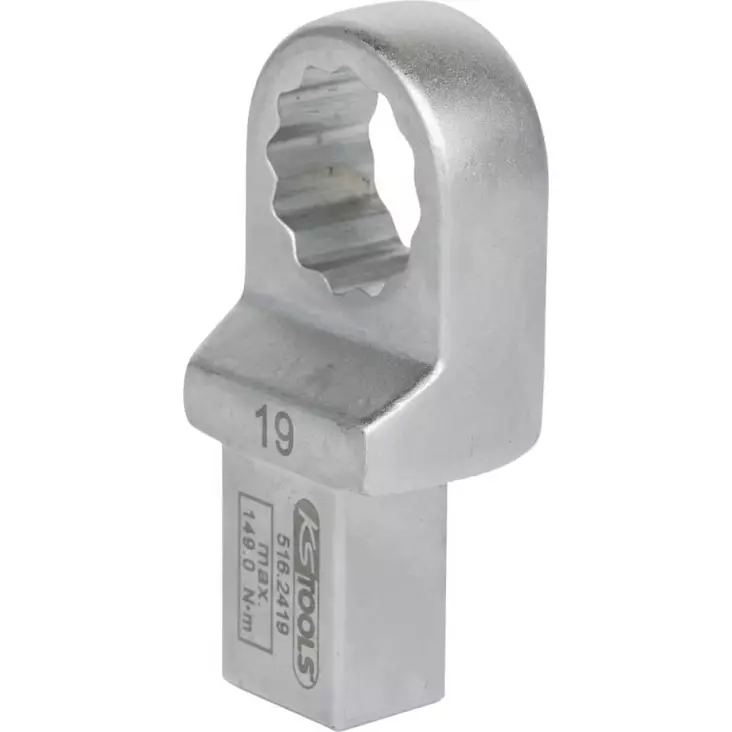 14x18 mm sisään työnnettävä lenkkiavain 19mm, ks tools - Lenkki- ja kiintolenkkiavaimet - 503-516-2419KST - 1