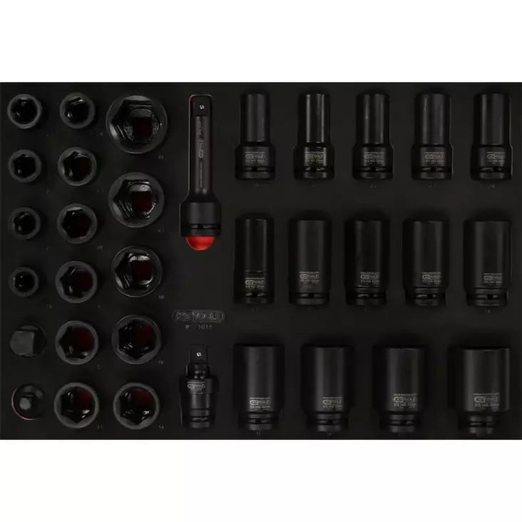 3/4'' impact socket set in foam insert, 33 pcs, ks tools - Työkalut työkaluvaunuihin - 503-811-1033KST - 1