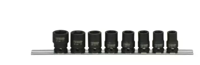 3/8" hexagon impact socket set, short, 8 pcs, ks tools - Hylsyt ja voimahylsyt - 503-515-0608KST - 1