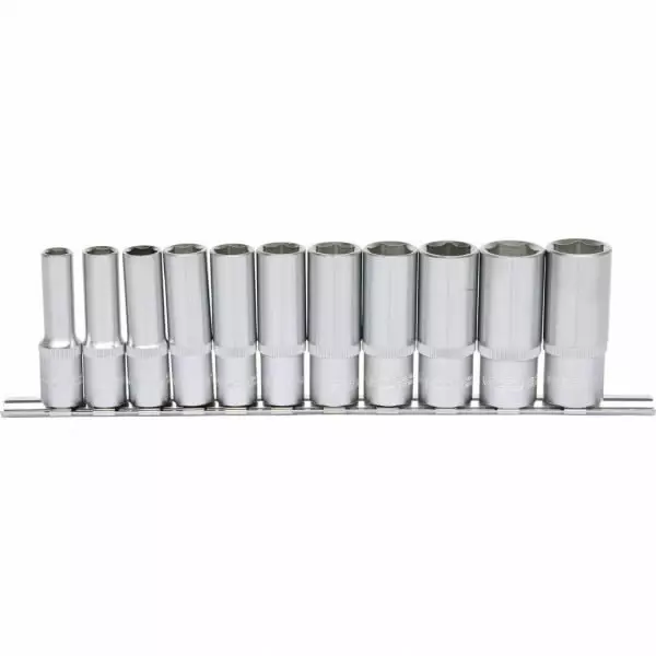 3/8´´ kuusiokolohylsysarja, pitkä, 11-os 8-19 mm, ks tools - Hylsysarjat - 503-911-0611KST - 1