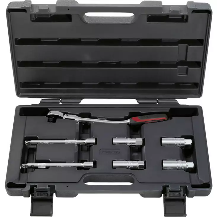 3/8´´ sytytystulppien huoltosarja chromeplus, 7-os, ks tools - Moottorityökalut - 503-918-0607KST - 1