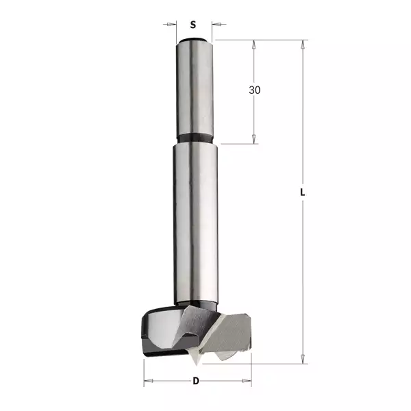 Boring bit hl d=15x90 s=8x30 rh, cmt - Puunporaus - 503-512-151-31CMT - 1