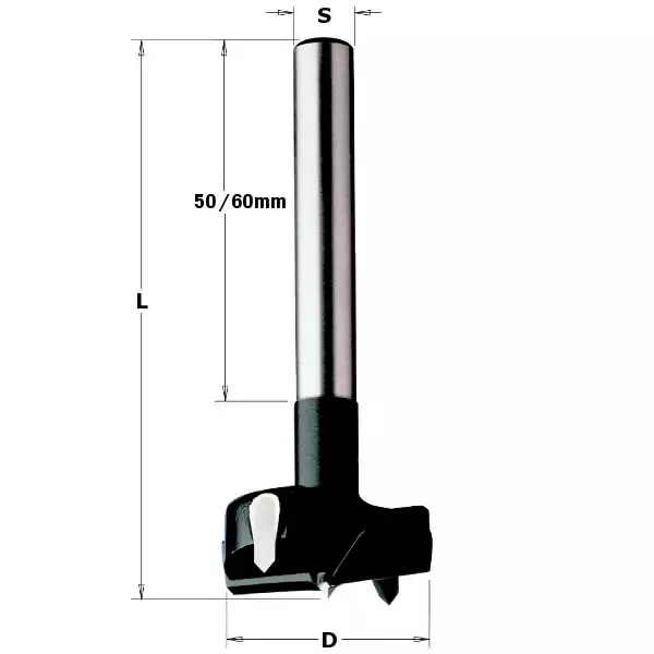 Boring bit hw d=55x90 s=10x50 rh, cmt - Puunporaus - 503-512-550-11CMT - 1
