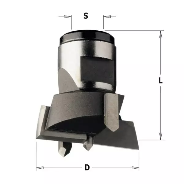 Boring bit tct interchang. d=40x30 s=m12x1 rh, cmt - Puunporaus - 503-501-400-11CMT - 1