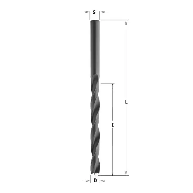 Brad point bit hs z2 d= 2,5x30x57 lh, cmt - Puunporaus - 503-516-025-52CMT - 1