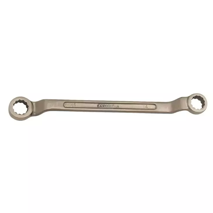 Bronzeplus double ended ring spanner offset 18x19 mm, ks tools - Lenkki- ja kiintolenkkiavaimet - 503-963-7398KST - 1