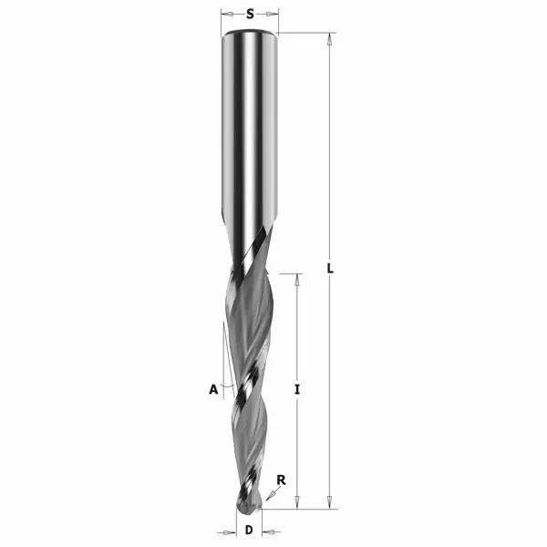 Conical spiral bit hwm s=12 d=2x80x120 hm, cmt - Yläjyrsimen terät - 503-152-120-208CMT - 1
