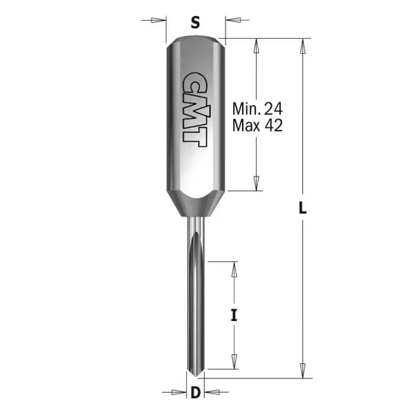 Dovel drill xtreme hwm z1 lh-rh 3x15x57,5 s=10x26, cmt - Puunporaus - 503-382-3057CMT - 1