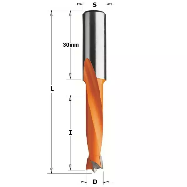 Dowel drill hw d=12 x35x70 s=10x30 lh, cmt - Puunporaus - 503-311-120-12CMT - 1