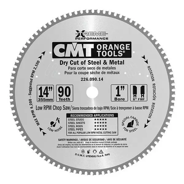 Dry-cut metalliterä 305 x 30 80h, cmt - Pyörösahanterät metallille - 503-226-080-12MCMT - 1