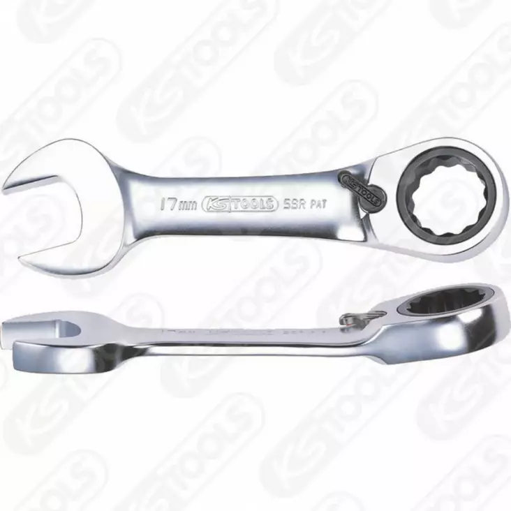 Gearplus-räikkälenkki- ja kiintoavain, lyhyt, 19 mm, ks tools - Lenkki- ja kiintolenkkiavaimet - 503-503-4642KST - 1