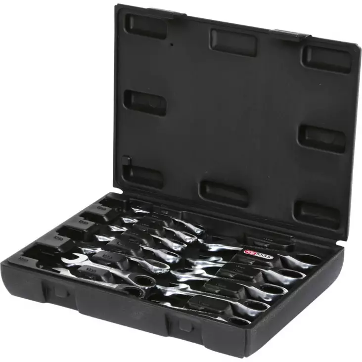 Gearplus-räikkälenkki- ja kiintoavainsarja, lyhyt, 12-os, ks tools - Lenkki- ja kiintolenkkiavaimet - 503-503-4652KST - 1