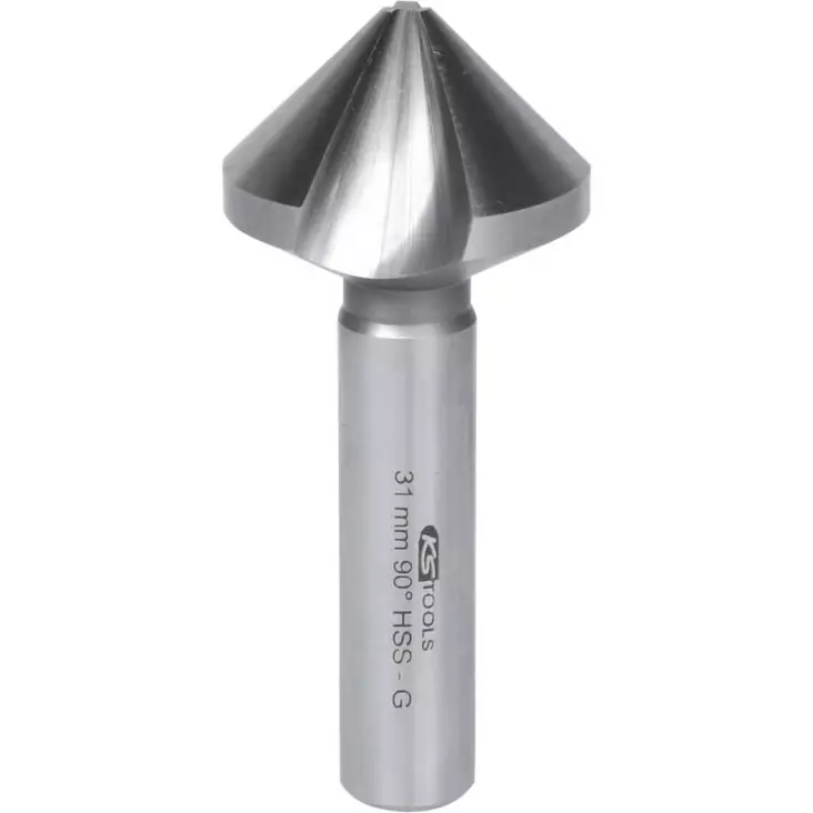 Hss-kartio- ja purseenpoistoupotin 90°, 31 mm, ks tools - Metallinporaus - 503-336-0075KST - 1