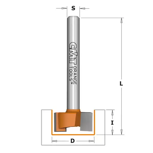 Hw-dado & planer bit s=1/2 d=1-1/2x5/8, cmt - Yläjyrsimen terät - 503-852-504-11CMT - 1