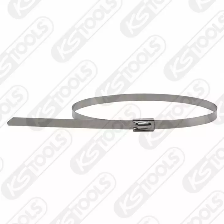 Jaloteräksinen nippusitoja kuulasulkimella, 4,6x350mm, ks tools - Valaisintarvikkeet - 503-115-1593KST - 1