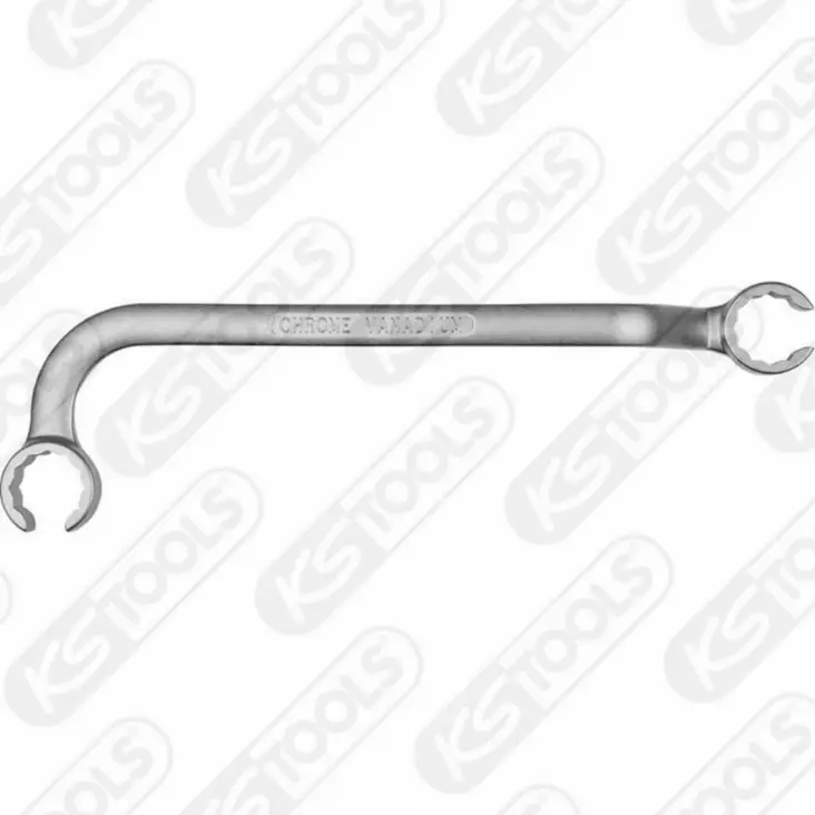 Kaksoislenkkiavain suihkutusputkea varten, 17 x 17 mm, ks tools - Lenkki- ja kiintolenkkiavaimet - 503-517-0057KST - 1