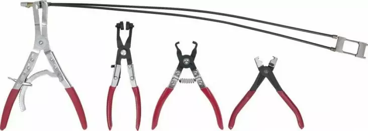 Kfz-letkukiristinpihtisarja, 4-os, ks tools - Pihtisarjat - 503-115-1104KST - 1