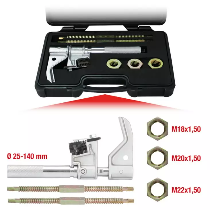 Kierrekorjaussarja sisä- ja ulkokierteille, 25-140mm, 6-os, ks tools - Moottorityökalut - 503-150-1435KST - 1