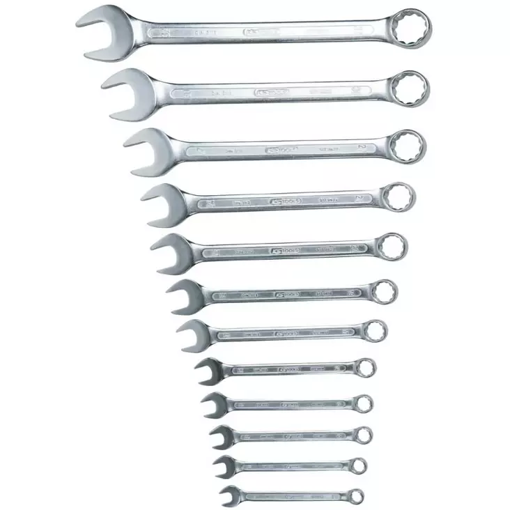 Lenkki- ja -kiintoavainsarja, taivutettu, 12-os, 10-32mm, ks tools - Lenkki- ja kiintolenkkiavaimet - 503-517-0085KST - 1