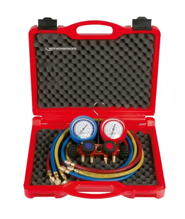Manifold set 4-way i standard (r410a), rothenberger - Kylmäaine- ja ilmastontityökalut - 503-170606ROT - 1