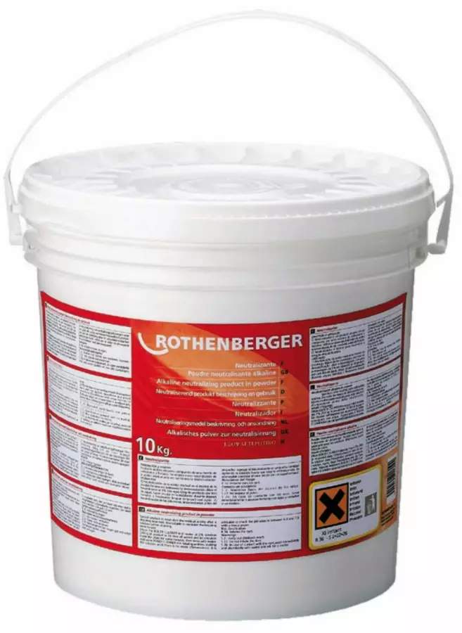 Neutralointijauhe rocal:lle 10 kg, rothenberger - Kalkinpoistoaineet ja -tarvikkeet - 503-61120ROT - 1