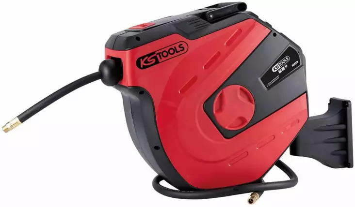 Paineilmakaap. rulla sein. d10 mm, 15m +1,5m, 1/4´´ liitäntä, ks tools - Paineilmaliittimet - 503-515-3440KST - 1