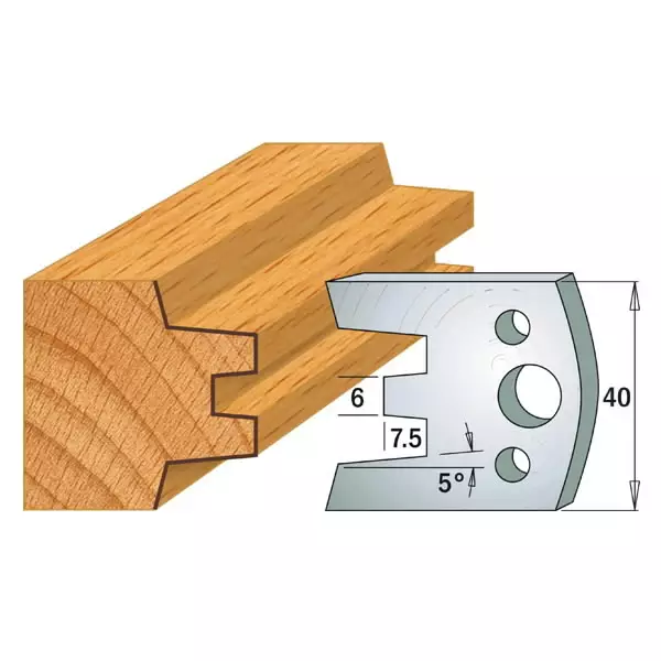 Pair knives kss 40x4mm, cmt - Höylänterät - 503-690-113CMT - 1