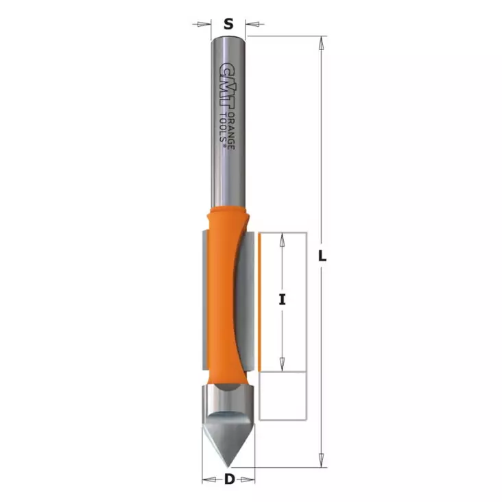 Panel pilot bit w/guide tct s=12 d=12,7x31,7, cmt - Yläjyrsimen terät - 503-916-627-11CMT - 1