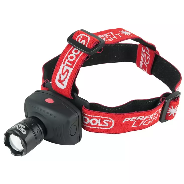 Perfectlight-otsalamppu tarkennuksella, 140 lumen, ks tools - Paristokäyttöiset otsavalaisimet - 503-550-1238KST - 1
