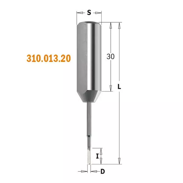 Poranterä hwm rh-lh 1,3x5x57,5mm s=10x30mm, cmt - Puunporaus - 503-310-013-20CMT - 1