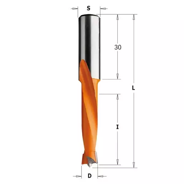 Poranterä hw z2 v2 i=35 l=70 s=10x30 d=13 rh, cmt - Puunporaus - 503-311-130-11CMT - 1