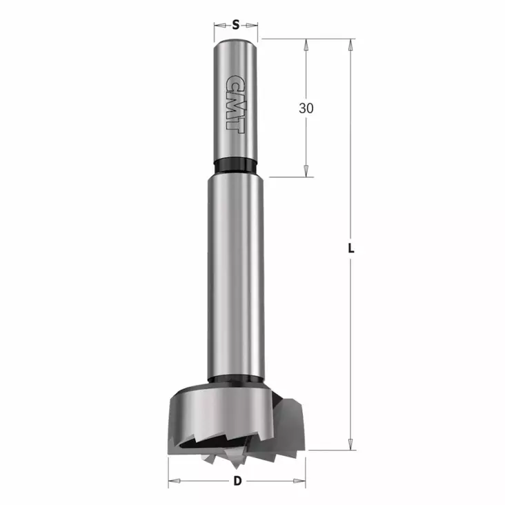 Poranterä sp z2+v d=70x157 s=12,7x30 rh, cmt - Puunporaus - 503-537-700-31CMT - 1
