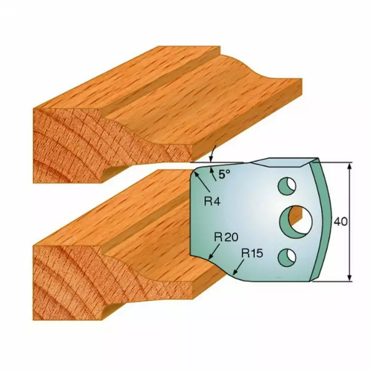 Profiilterad 40x4mm, cmt - Höylänterät - 503-690-100CMT - 1