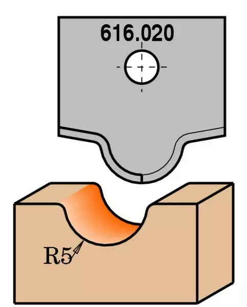 Profile knife, cmt - Höylänterät - 503-616-020CMT - 1