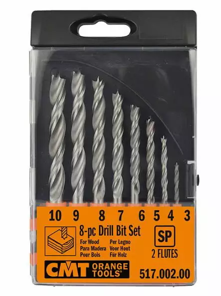 Puuporanteräsarja hss 3 - 10 mm 8 osaa, cmt - Puunporaus - 503-517-002-01CMT - 1