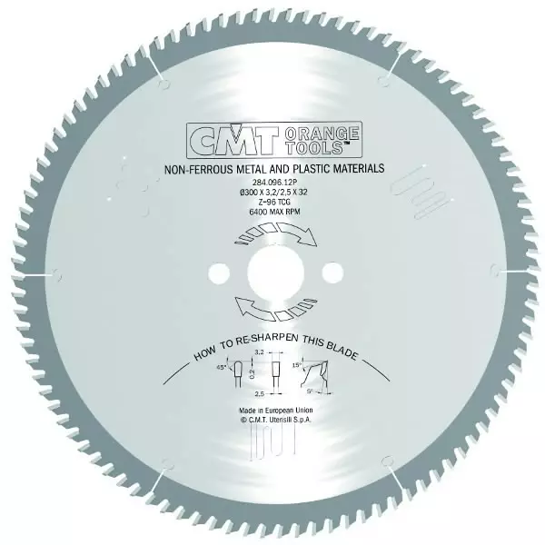 Pyörösahanterä värimetalleille ja muoville hw 216x2.6/2.2x, cmt - Pyörösahanterät metallille - 503-284-216-40MCMT - 1
