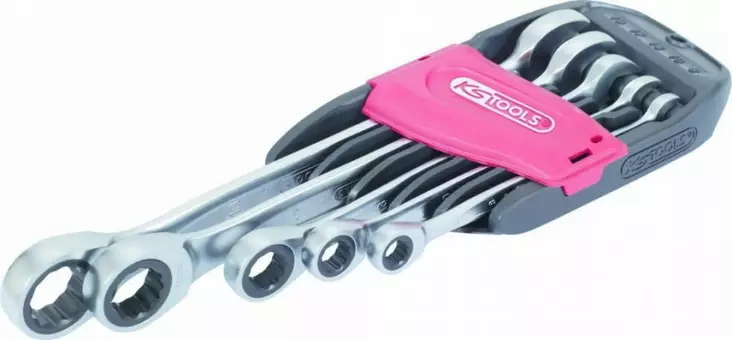 Räikkäavainsarja 5osa gear+, ks tools - Lenkki- ja kiintolenkkiavaimet - 503-503-4255KST - 1
