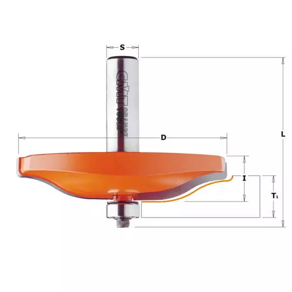Raised panel bit -tct- s=12 d=89 r=38 (d), cmt - Yläjyrsimen terät - 503-990-507-11CMT - 1