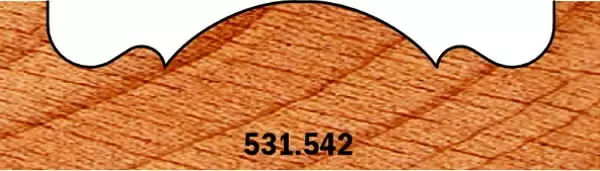 Rosette cutter hw s=9,5 d=54 rh (2), cmt - Yläjyrsimen terät - 503-531-542CMT - 1