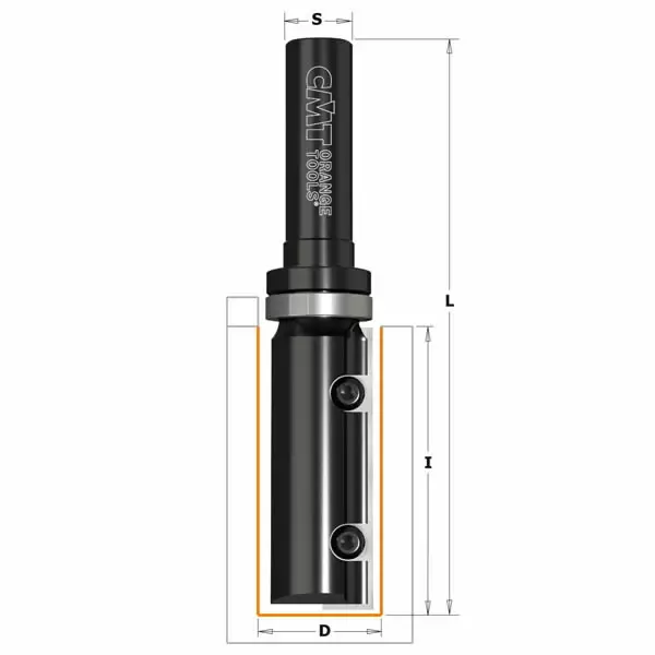 Router bit d=19x49,5x100 s=12.7 w.bearing, cmt - Yläjyrsimen terät - 503-652-691-11BCMT - 1