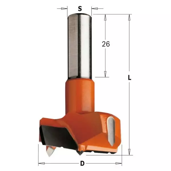Saranajyrsinterä hw z2r v2 s=10x26 d=35 rh l=57,5, cmt - Puunporaus - 503-317-350-11CCMT - 1