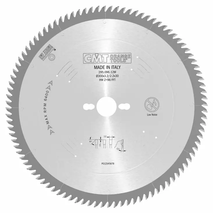 Sawblade for laminated board hw xtreme 350x3,5/2,5x30 z108 a=10° b=fft, cmt - Pyörösahanterät - 503-295-108-14MCMT - 1
