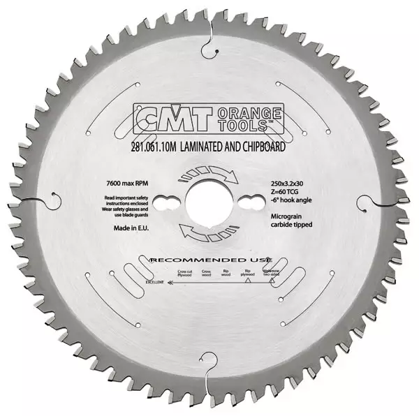 Saw blade hm 160x2.2/1,6x20 z=56 -3° neg, cmt - Pyörösahanterät - 503-281-161-56HCMT - 1