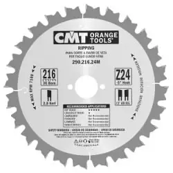 Saw blade hm 180x2,6/1,6x30 z12, cmt - Pyörösahanterät - 503-290-180-12MCMT - 1