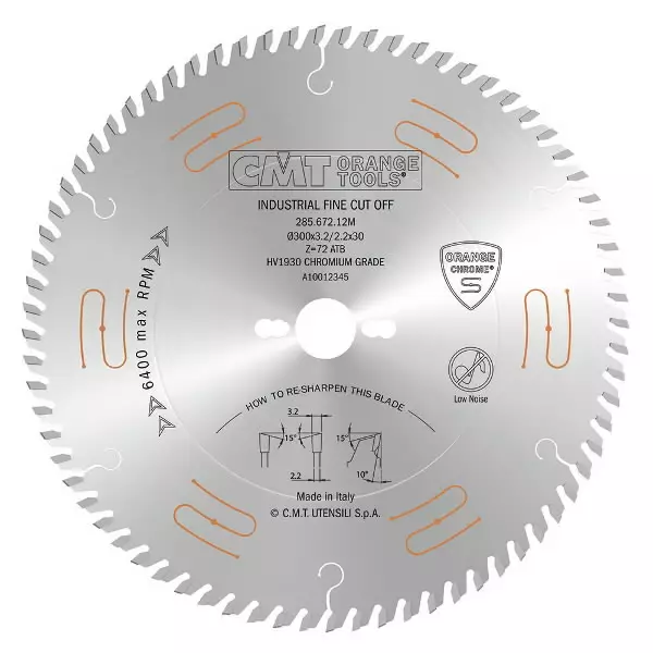 Saw blade hm (chrome) 350x3.5/2.5x30 z84 10 atb, cmt - Pyörösahanterät - 503-285-684-14MCMT - 1