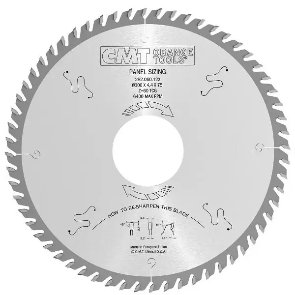 Saw blade hwg 400x4,4x60 z72, cmt - Pyörösahanterät - 503-282-072-16UCMT - 1