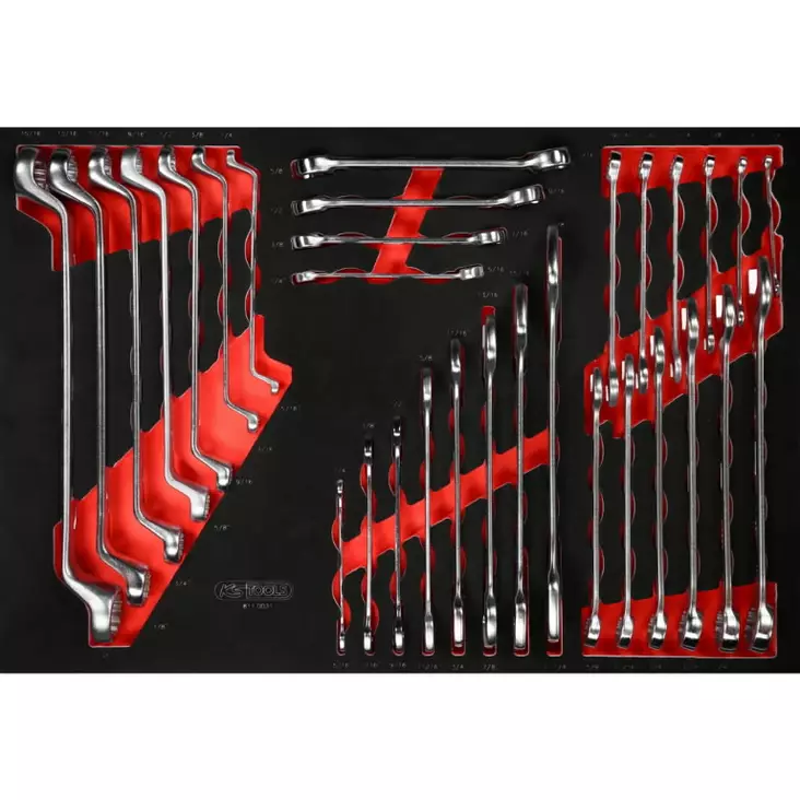 Screw spanner set in foam insert, 31 pcs,, ks tools - Kiintoavaimet - 503-811-0031KST - 1